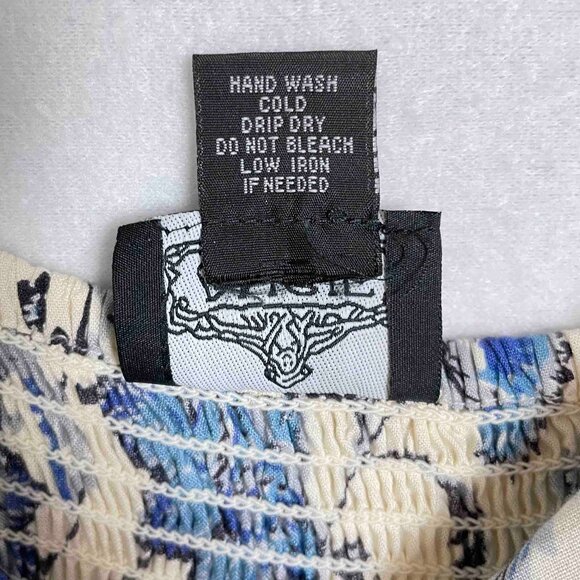 ANGIE Boho Floral Womens Sleeveless Flowy Maxi Dress with Cutout Size XL - Picture 4 of 6